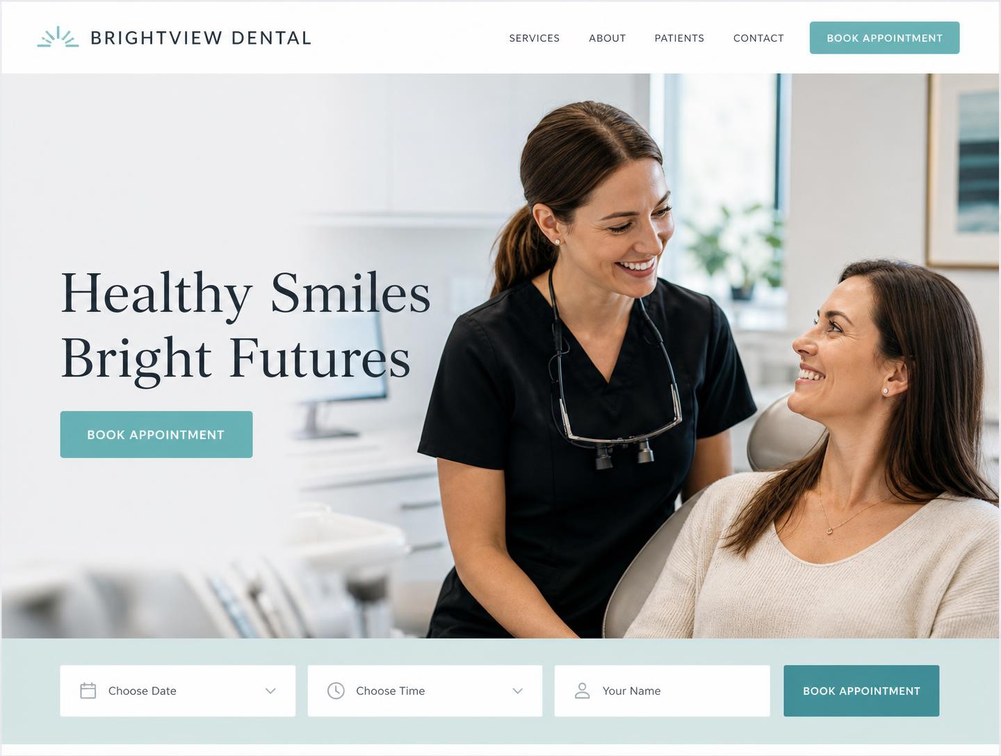 Brightview Dental Clinic website design by Agavo